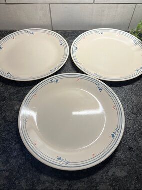 Corelle COUNTRY VIOLETS Dinner Plates 1980’s.  Discontinued.
